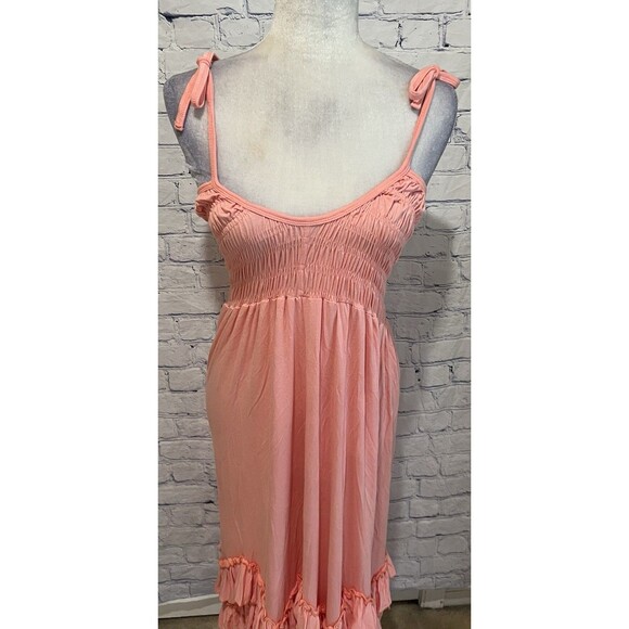 Everweekend Girls Boho Maxi Dress, Flower Girl Flowy Ruffle Swing Twirly 10T - Picture 3 of 7